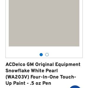 AC Delco original GM automotive touchup paint
